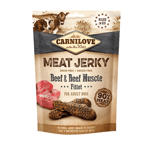 Carnilove Jerky Beef & Beef Muscle Fillet - North East Pet Shop Carnilove