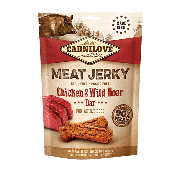 Carnilove Jerky Chicken & Wild Boar Bar - North East Pet Shop Carnilove