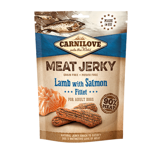 Carnilove Lamb with Salmon Fillet Meat Jerky Dog Treats - North East Pet Shop Carnilove