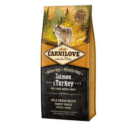 Carnilove Salmon & Turkey (Large Breed Adult)
 Dry Dog Food - North East Pet Shop Carnilove