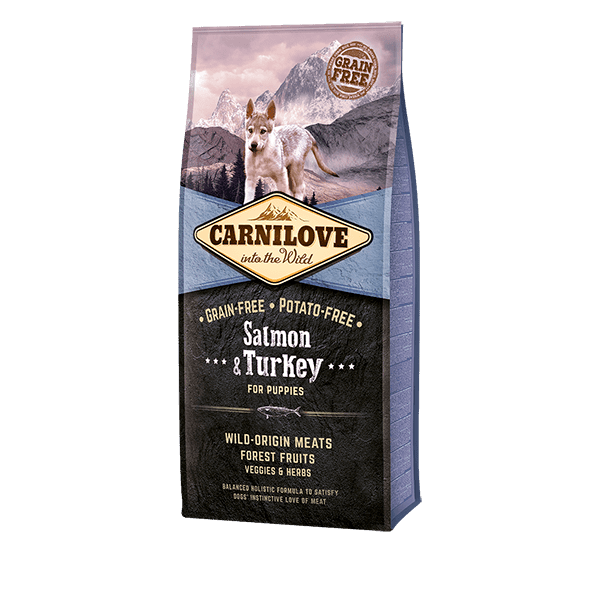 Carnilove Salmon & Turkey Puppy Dry Dog Food - North East Pet Shop Carnilove