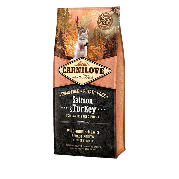 Carnilove Salmon & Turkey Puppy Food for Large Breeds - North East Pet Shop Carnilove