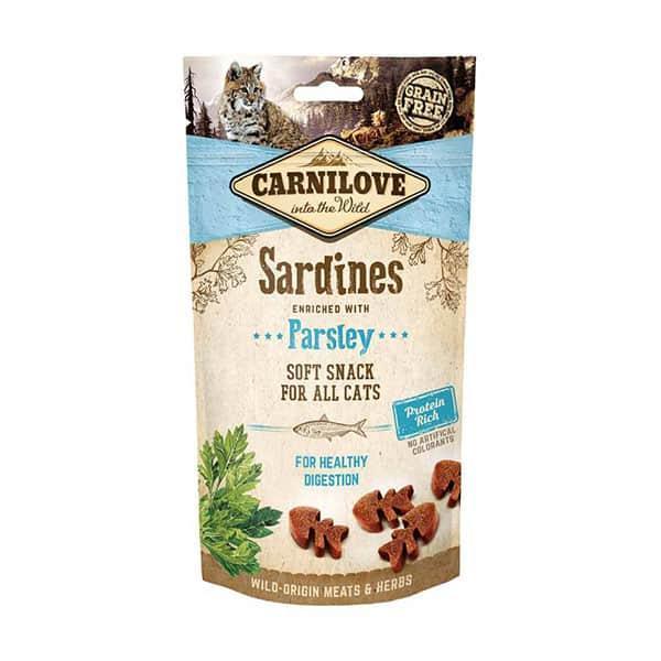Carnilove Sardine with Parsley Cat Treats 10 x 50g - North East Pet Shop Carnilove