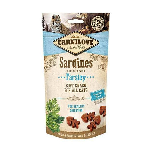 Carnilove Sardine with Parsley Cat Treats 10 x 50g - North East Pet Shop Carnilove