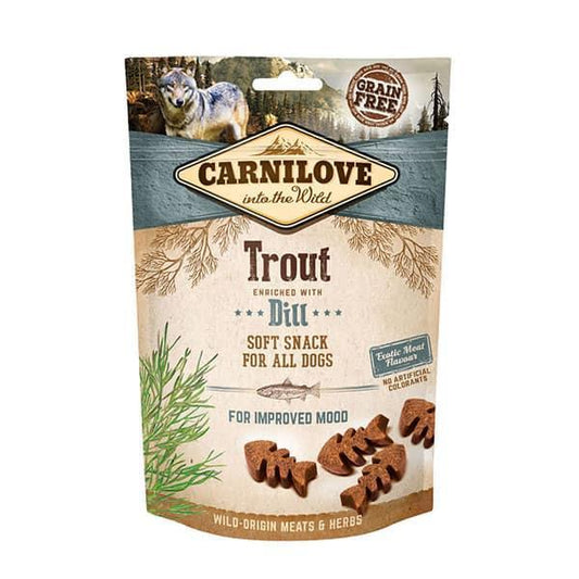 Carnilove Trout enriched with Dill Soft Dog Treats - North East Pet Shop Carnilove