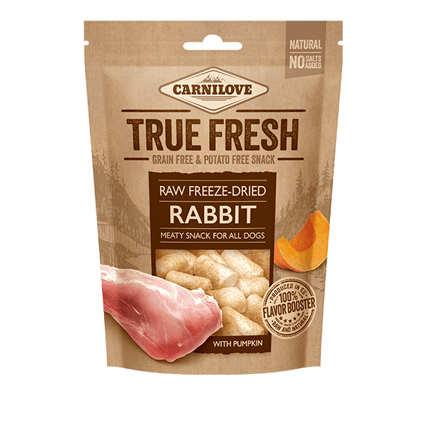 Carnilove True Fresh Freeze-dried snack Rabbit with Pumpkin - North East Pet Shop Carnilove