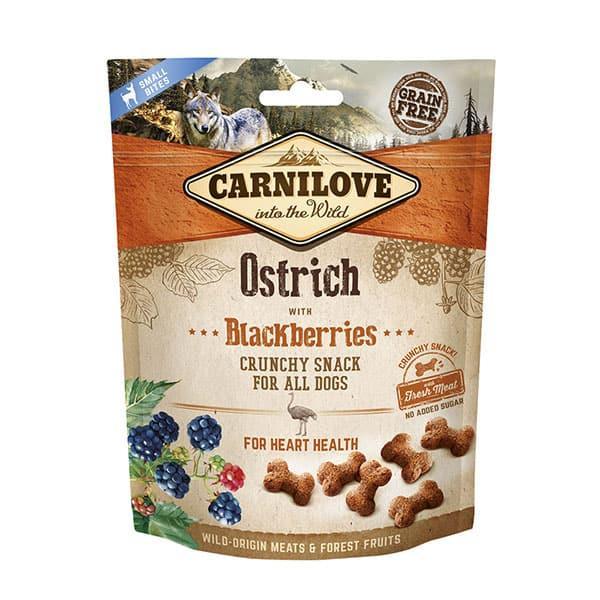 CarniloveOstrich with Blackberries Crunchy Dog Treats - North East Pet Shop Carnilove