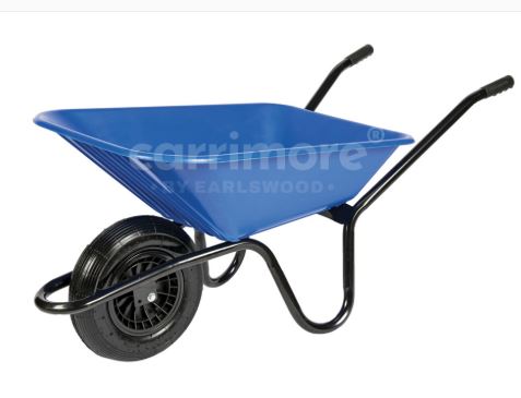 Carrimore Super Wheelbarrow - Blue 90L - North East Pet Shop Carrimore