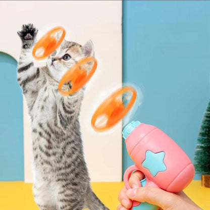 Cat Frisbee Flying Shooter Game - North East Pet Shop North East Pet Shop