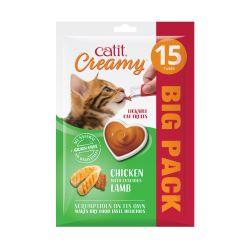 Catit Creamy Chicken & Lamb Treats 15 Pack, 10g - North East Pet Shop Catit