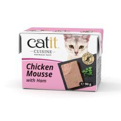 Catit Cuisine Chicken Mousse with Ham, 90g - North East Pet Shop Catit