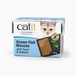 Catit Cuisine Ocean Fish Mousse with Tuna & Salmon, 90g - North East Pet Shop Catit