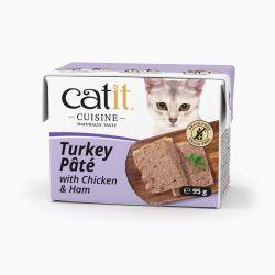 Catit Cuisine Turkey Pâté with Chicken and Ham, 95g - North East Pet Shop Catit