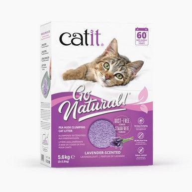 Catit Go Natural Pea Husk Clumping Cat Litter Lavender 14L - North East Pet Shop Catit