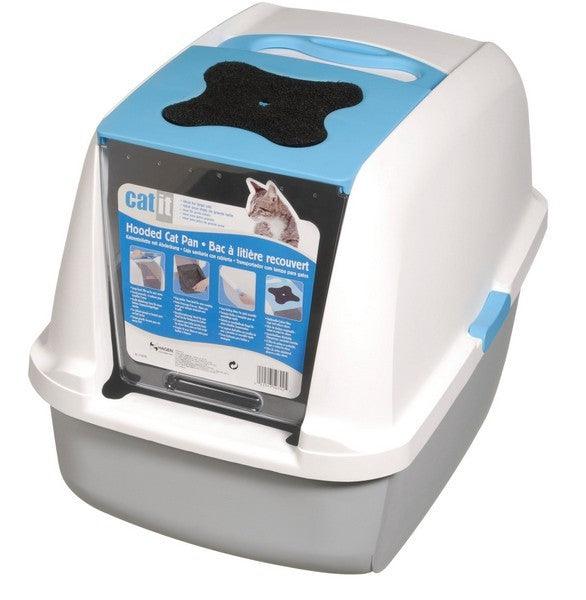 Catit Hooded Cat Litter Box Blue - North East Pet Shop Catit