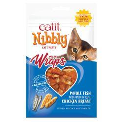 Catit Nibbly Wraps Chicken & Fish Treats, 30g - North East Pet Shop Catit