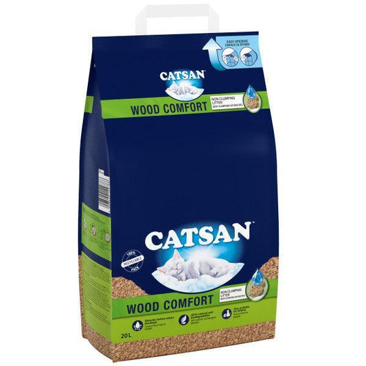 Catsan Wood Comfort Cat Litter - North East Pet Shop Catsan