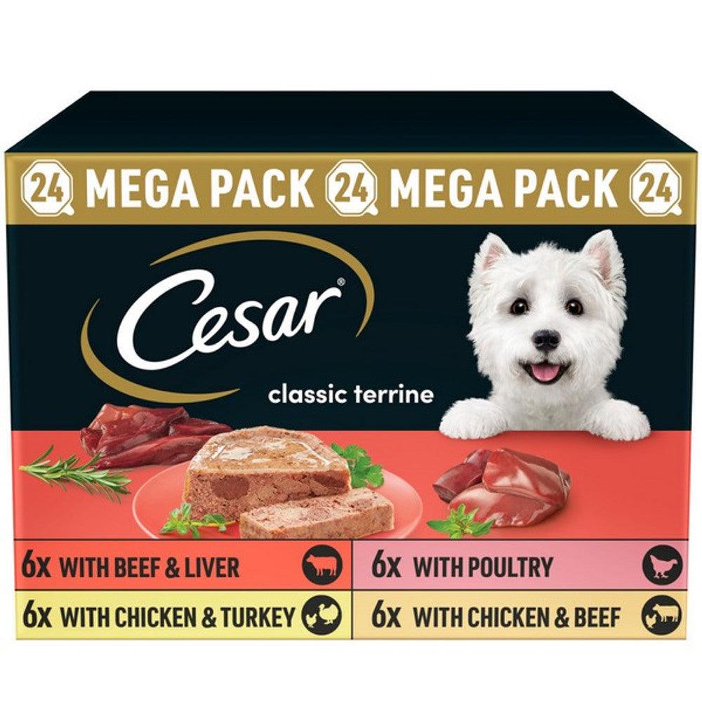 Cesar Classics Terrine Mixed Selection 24x150g - North East Pet Shop Cesar