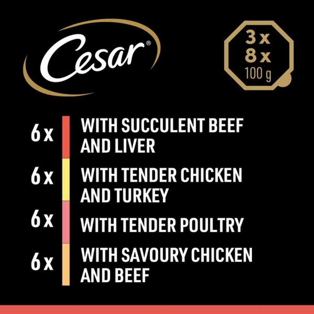 Cesar Classics Terrine Mixed Selection 24x150g - North East Pet Shop Cesar