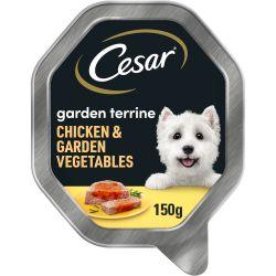 Cesar Garden Terrine With Chicken Garnished with Garden Vegetables, 150g - North East Pet Shop Cesar