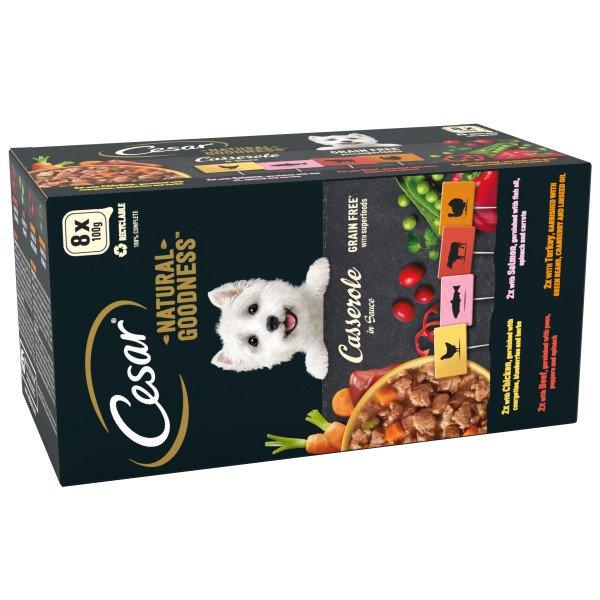 Cesar Natural Goodness Casserole Mixed Selection in Gravy 24 x 100g - North East Pet Shop Cesar