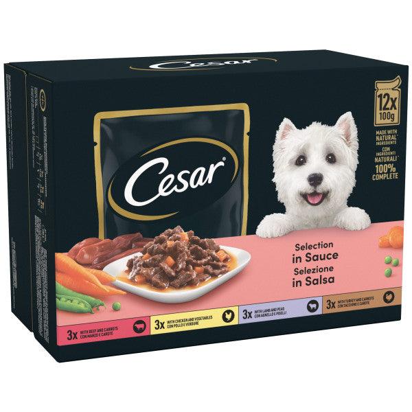 Cesar Pch Del Fresh Fav Sauce 4x12x100g - North East Pet Shop Cesar