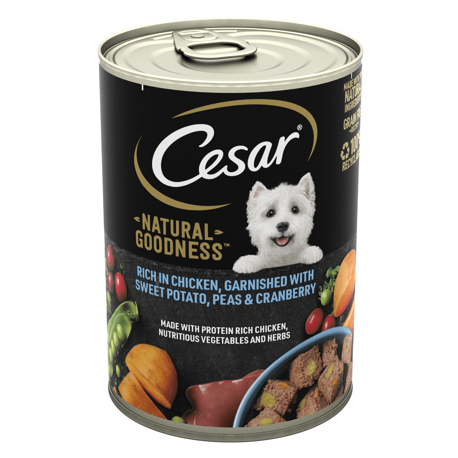 Cesar Tin Nat Goodness Chick Loaf 6x400g - North East Pet Shop Cesar