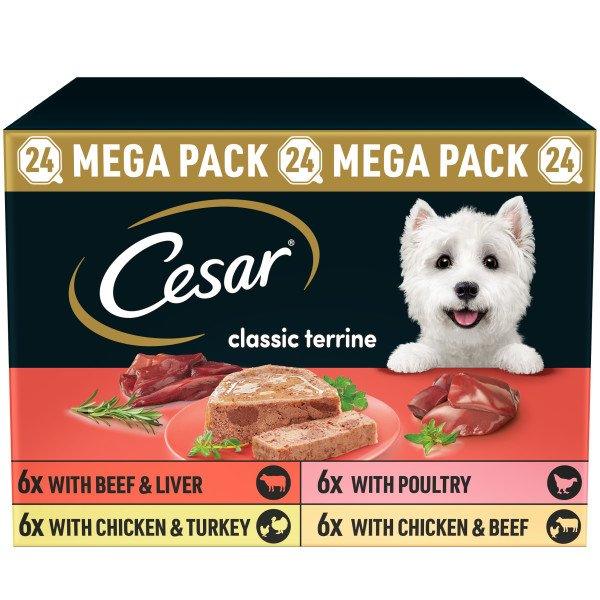 Cesar Tray Classic Terrine Selec 24x150g - North East Pet Shop Cesar