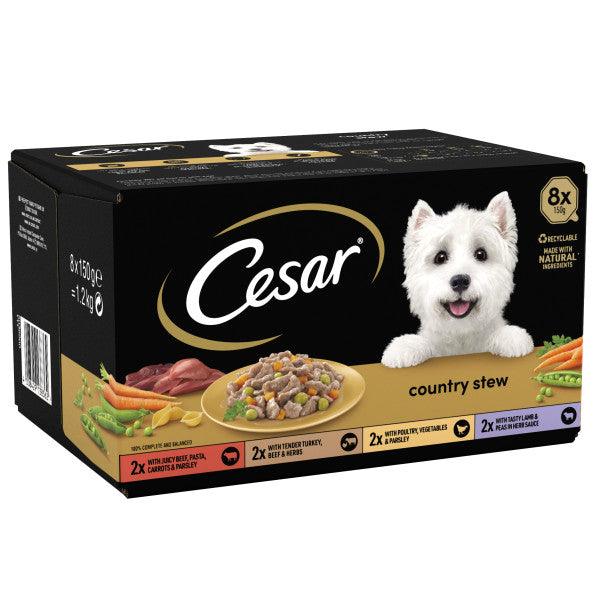 Cesar Tray Country Stew SS CIG 3x8x150g - North East Pet Shop Cesar