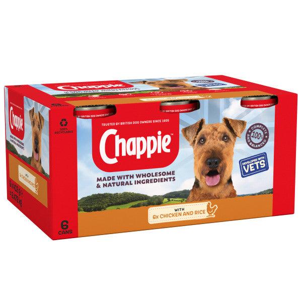 Chappie Tins Chick&Rice 4x6x412g - North East Pet Shop Chappie