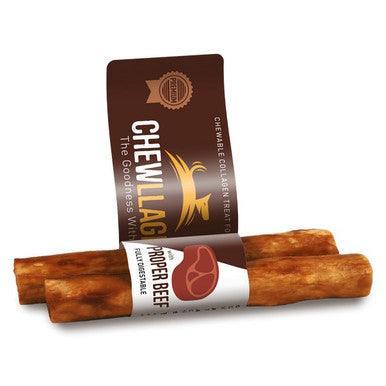 Chewllagen Collagen Beef Flavour Roll Medium 5" Dog Chew 2 pack 50g - North East Pet Shop Chewllagen