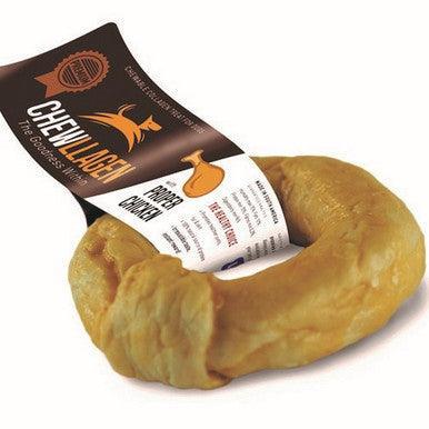 Chewllagen Collagen Chicken Flavour Donut 3.5 Inch Dog Chew - North East Pet Shop Chewllagen