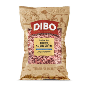 Chicken, Salmon & Offal Freeflow 1kg DIBO - North East Pet Shop Nutriment