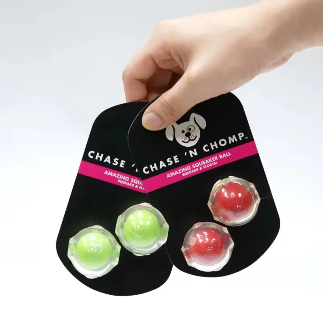 Chomp & Chase XS Squeaking Balls - North East Pet Shop Chomp & Chase