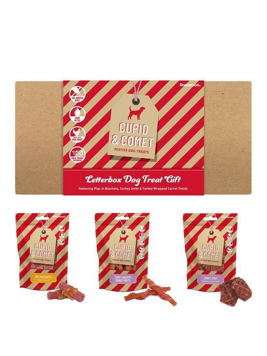 Christmas Letterbox Dog Treats Gift Box - North East Pet Shop Rosewood