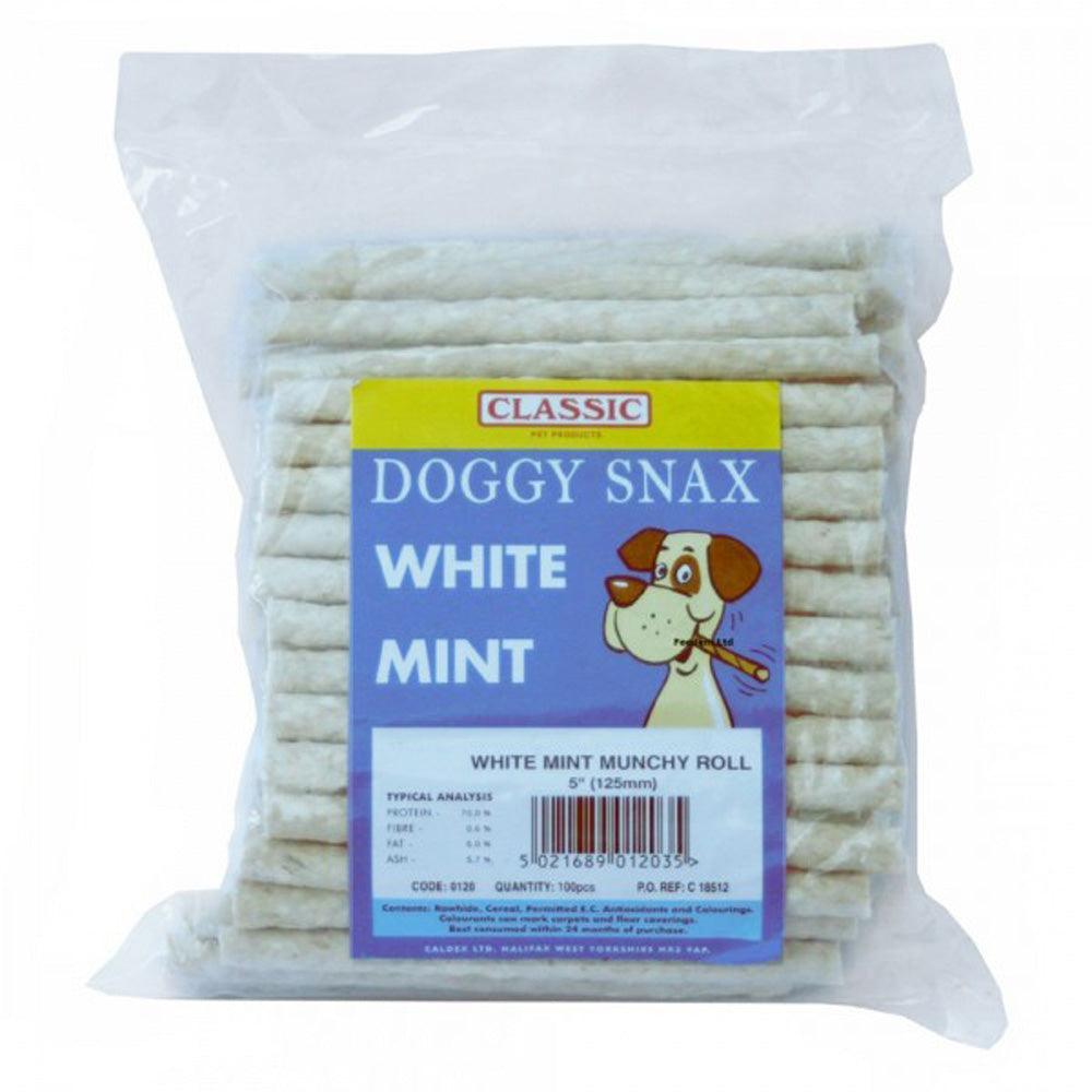 Classic Munchy Roll White Mint 100x5" - North East Pet Shop Classic