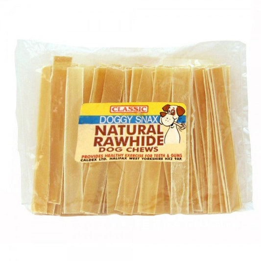 Classic Rawhide Flat Dog Chews 100 x 17cm - North East Pet Shop Classic