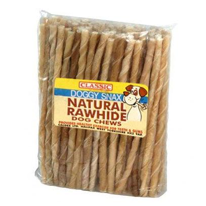 Classic Rawhide Twists 100x5" (9-10mm) - North East Pet Shop Classic