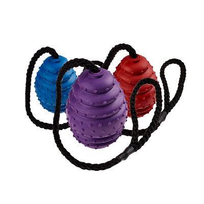 Classic Rubber Oval Ball on Rope 6x75mm - North East Pet Shop Classic