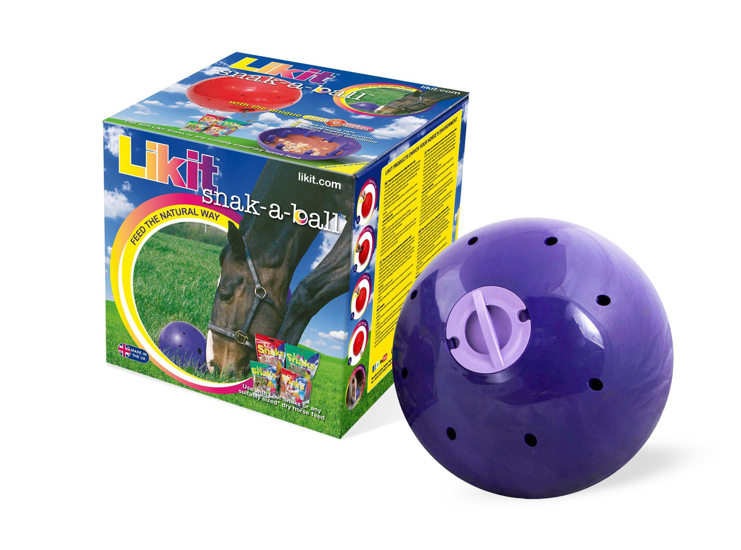 CLEARANCE Likit Snak-A-Ball - Purple - North East Pet Shop Likit