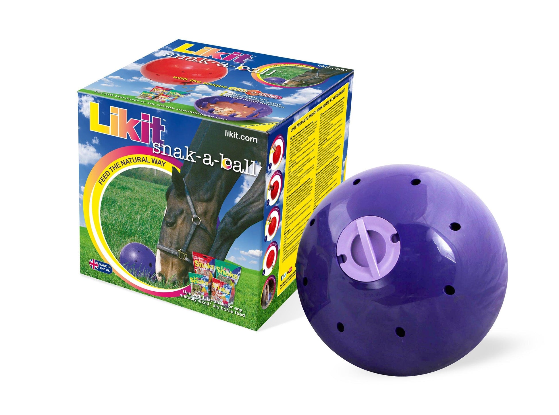 CLEARANCE Likit Snak-A-Ball - Purple - North East Pet Shop Likit