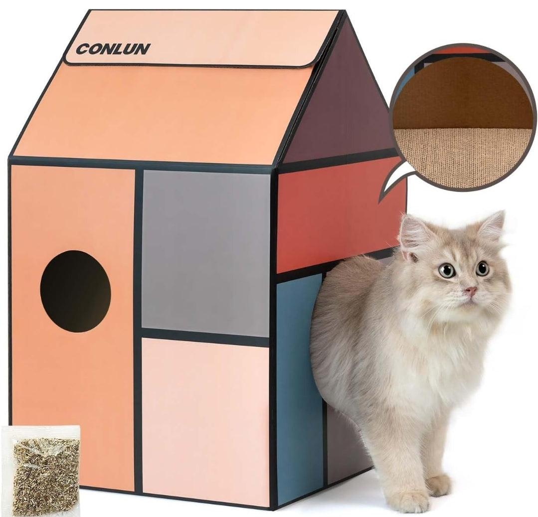 Conlun Cardboard Cat House - North East Pet Shop North East Pet Shop 