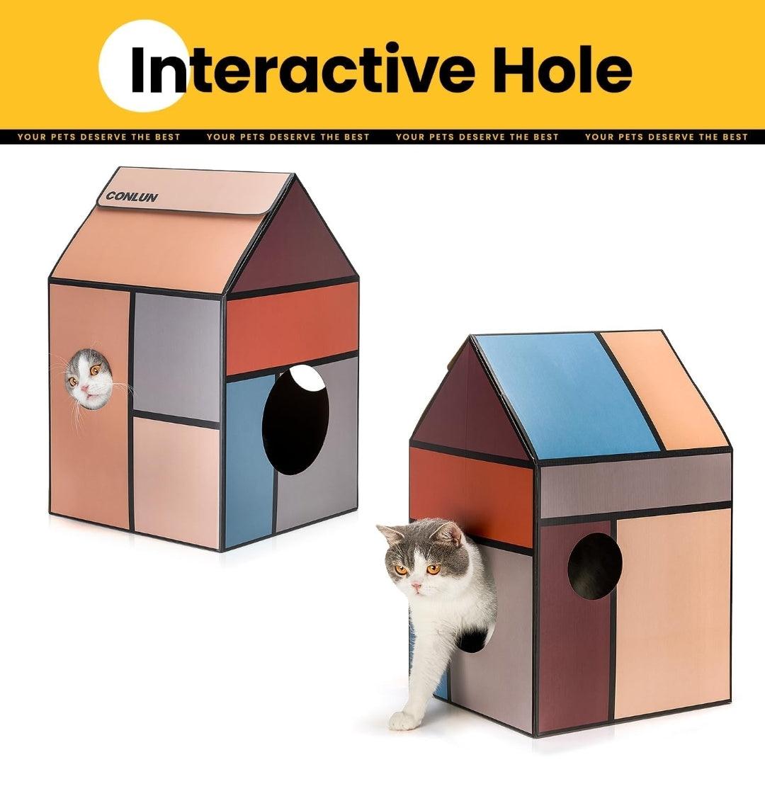 Conlun Cardboard Cat House - North East Pet Shop North East Pet Shop 