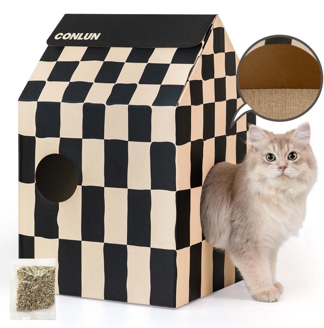 Conlun Cardboard Cat House - North East Pet Shop North East Pet Shop 