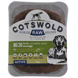 Cotswold Raw Active Sausage Lamb 500g - North East Pet Shop Cotswold