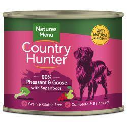 Country Hunter 80% Pheasant & Goose with Superfoods, 6 x 600g - North East Pet Shop Country Hunter