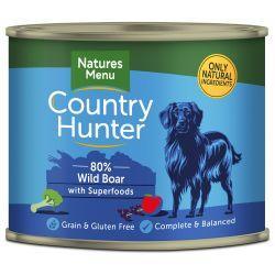 Country Hunter 80% Wild Boar with Superfoods, 6 x 600g - North East Pet Shop Country Hunter