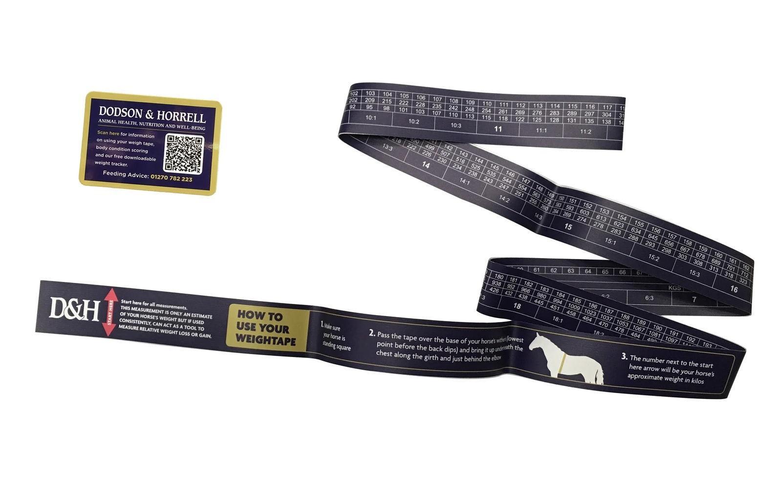 D & H Weigh Tape - North East Pet Shop Dodson & Horrell