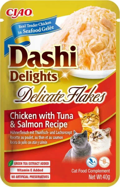 Dashi Delights Delicate Flakes Chicken with Tuna & Salmon Recipe - North East Pet Shop Dashi