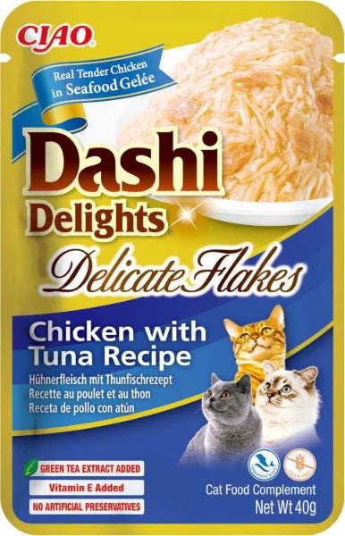 Dashi Delights Delicate Flakes Chicken with Tuna Recipe - North East Pet Shop Dashi